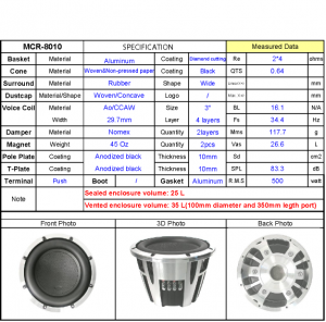 MCR-8010Spec